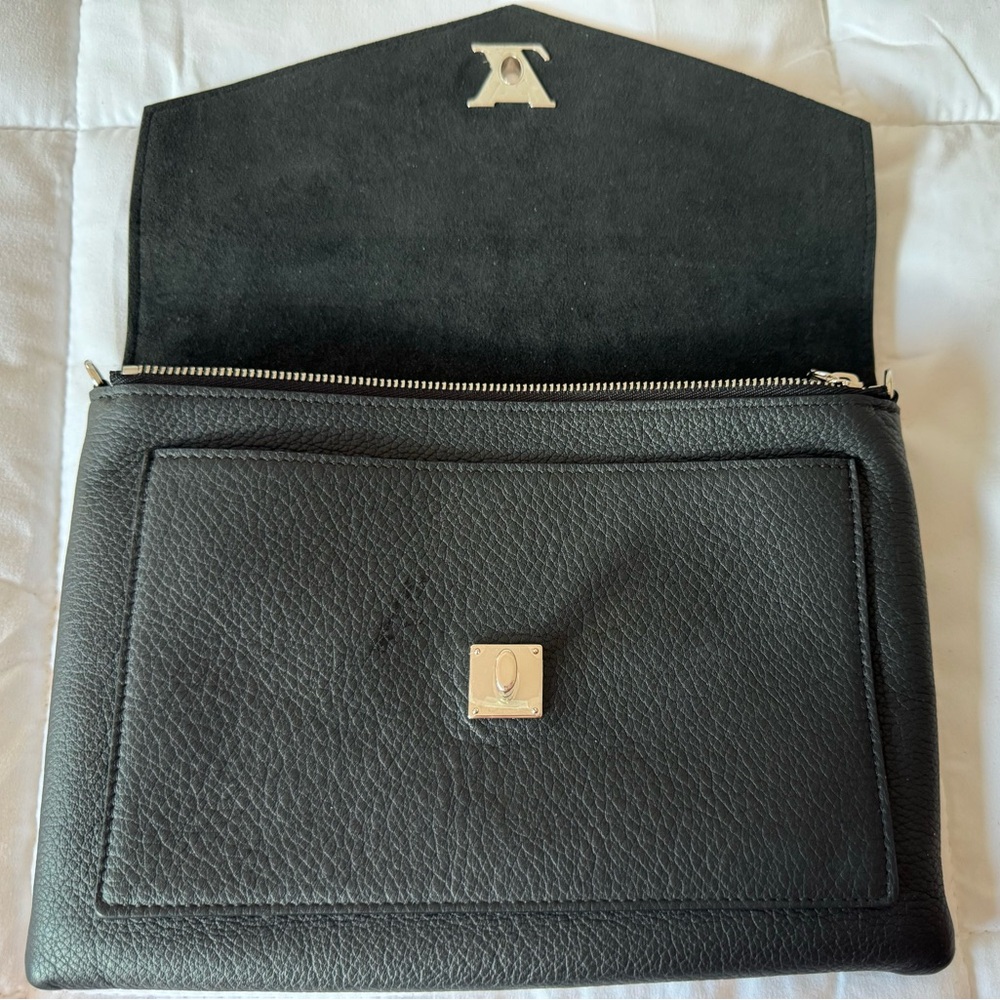 Louis Vuitton Mylockme Pochette Noir Chain Shoulder Crossbody Wristlet Clutch - Picture 5 of 16